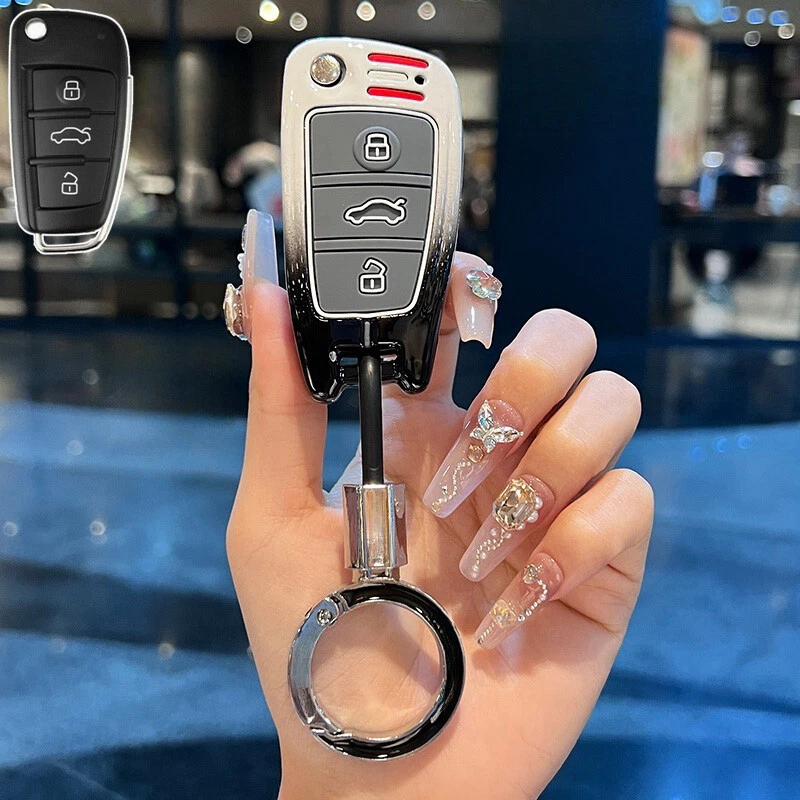 Funda Carcasa Llavero Coche Aleación Zinc Silicona Para Audi Q5 Q7 A6 S3 S4 S6 RS6 A3 A4 Foto 4 de 4