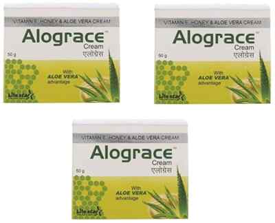 VITAMIN E, HONEY & ALOE VERA ALOEGRACE CREAM 50G (PACK OF 3 )