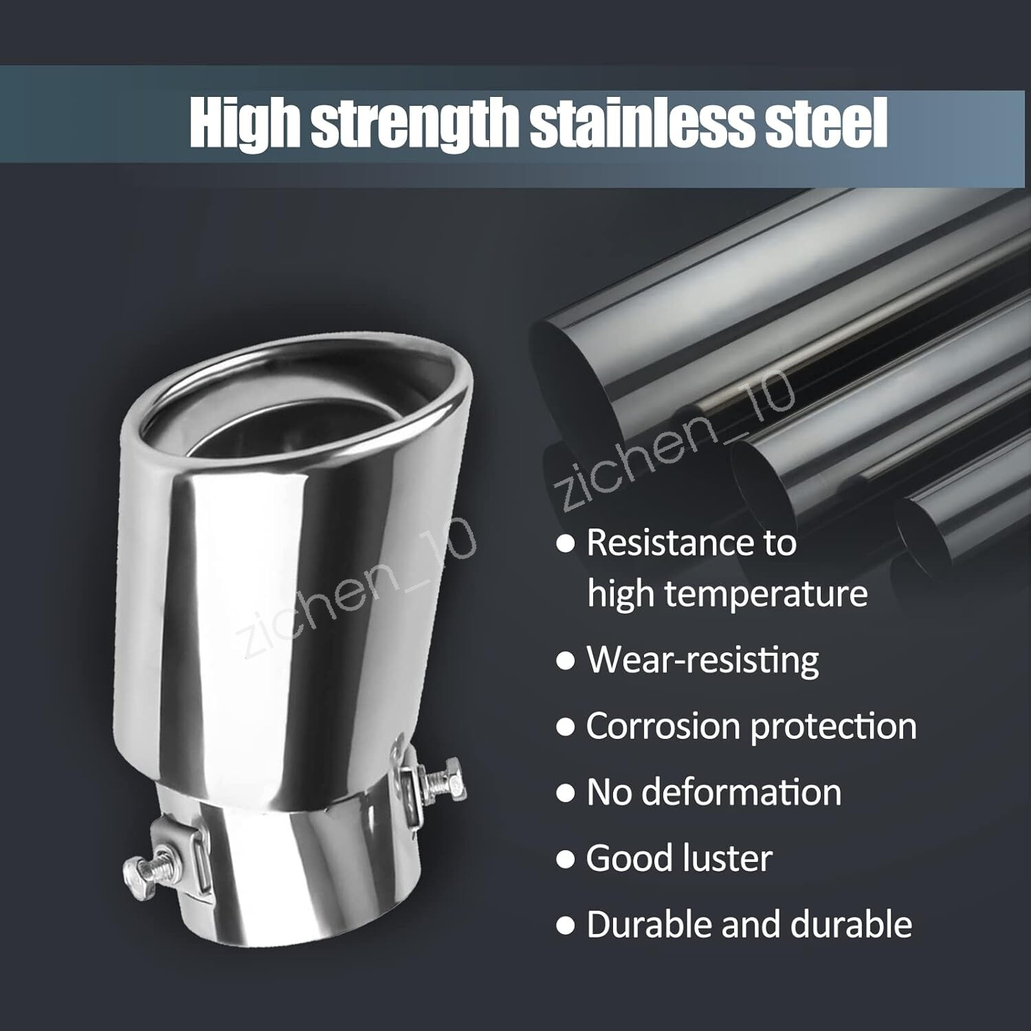 Car Exhaust Pipe Tip Rear Tail Throat Muffler Stainless Steel For Acura NSX
