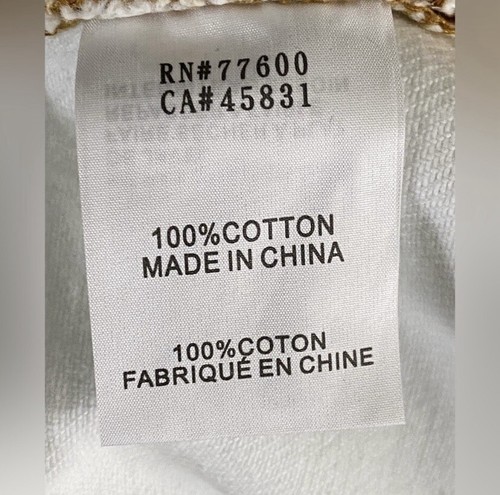 Neu mit Etikett Sandrine Rose x Free People hohe gerade Beinjeans weiß unverbindliche Preisempfehlung des Herstellers 172 $ - Bild 9 von 10