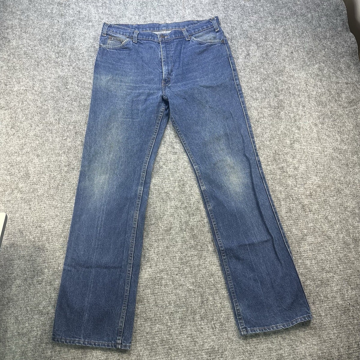パンツ 80s Levi's501 w35 w38 made in USA Vintage 80s Levis 501-0115 Denim Jeans Indigo Dark Wash Size