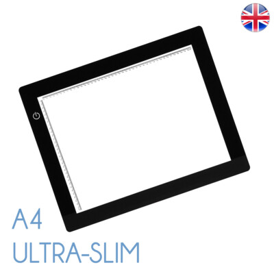 A4 LED Ultra Slim Leuchtkasten dimmbar Foto 5600K Lichtpanel A4 Lightbox
