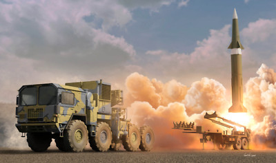 PKLK63527 I Love Bausatz Maßstab 1:35 US M1001 mit M790 Erector Launcher Trailer
