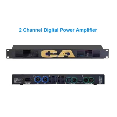 2 Channel Digital Power Amplifier 1800W Class-D Stage Karaoke Bridge Function