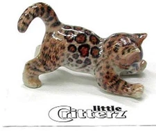 ➸ LITTLE CRITTERZ Cat Miniature Figurine Bengal Cat Kitten Spotted Simba