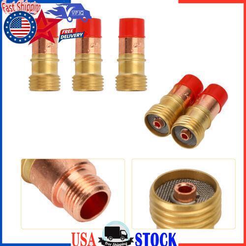 5pcs Tig Welding Torch Stubby Gas Lens 4Gl332 (3/32") For 17/18/26 YU