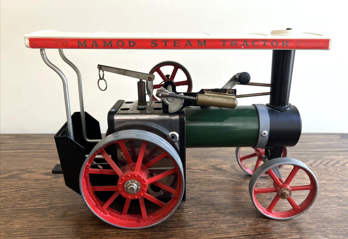 Mamod Steam Tractor TE-1A Tractor Engine with Roof & Green