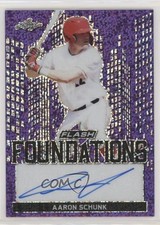 2019 Leaf Flash Foundations Purple 2/25 Aaron Schunk #FF2-AS1 Auto 0w7