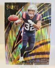 2025 Panini Select - CLUB LEVEL TreVeyon Henderson  Black & Gold Shock Patriots 