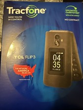 Tracfone TCL Flip3 NEW W/Charger 16GB Memory 5 MP Camera/video