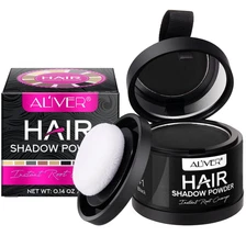 Hairline Powder for Thin Hair, Eyebrows & Beard, Sweatproof 48H – Black