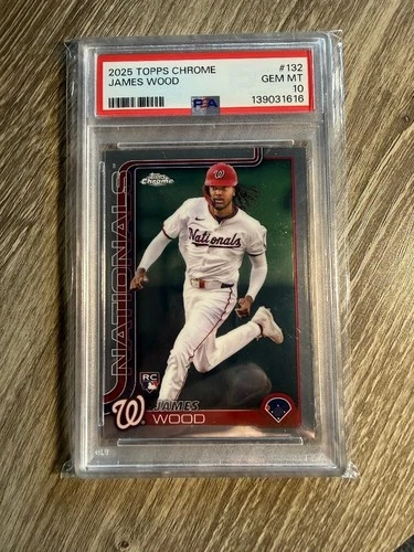 James Wood 2025 Topps Chrome James Wood #132 Rookie