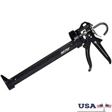 Heavy Duty Caulk Gun 18:1 Thrust No Drip Steel Frame Puncture Tool 29oz New
