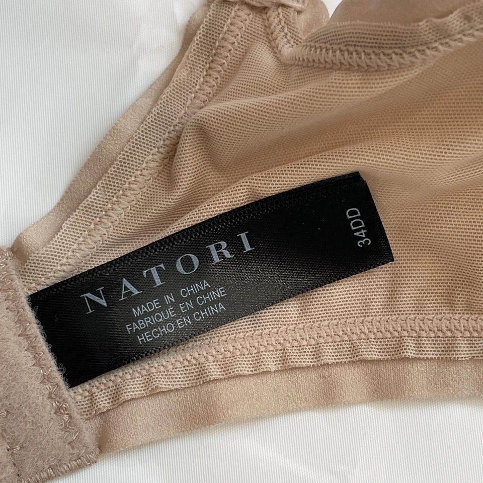 Sujetador Natori Glamour Oculto Mujer 34DD Café 736044 Encaje Con Aros Acolchado Nuevas Etiquetas Foto 4 de 4