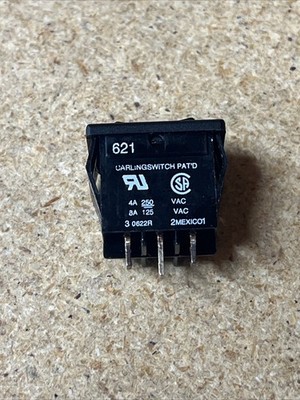 Carlingswitch 62111481-0-0-N rocker switch spdt ( 2 Pcs