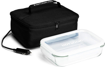 HOTLOGIC Mini Portable Electric Lunch Box Food Heater with Glass Container - Foo