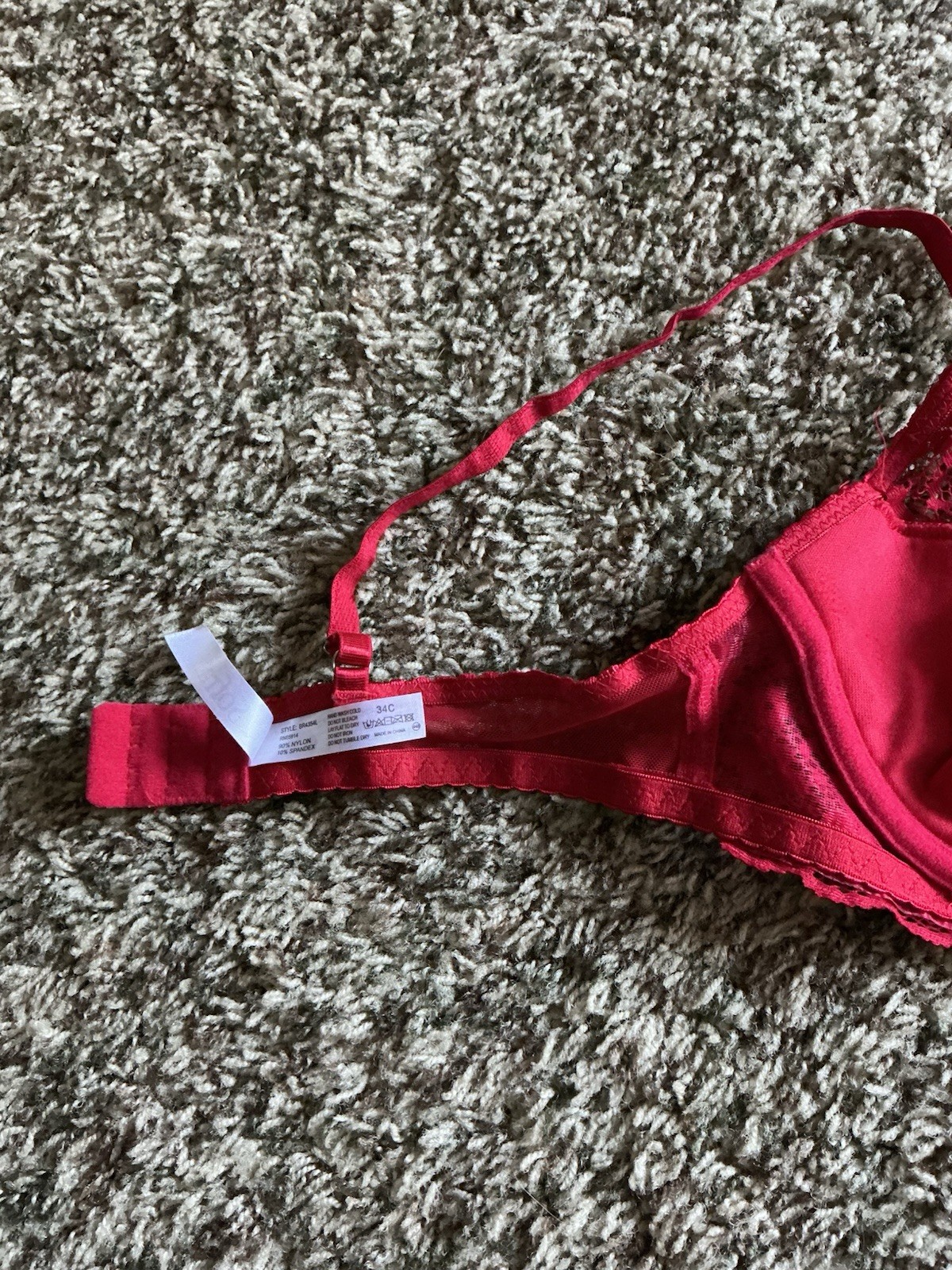 Sofra Bra 34C Red EUC - image 9