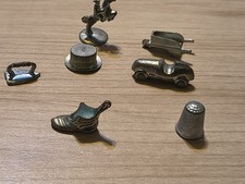 1961 Vintage Monopoly Game Tokens Pieces Lot of 7