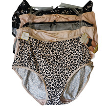 Adrienne Vittadini Studio Everyday Briefs 5 Pack Panties Women's Size 2X New
