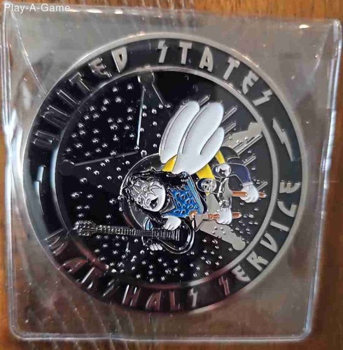 United States Marshals Service RARE KISS Limited Challenge Coin RARE