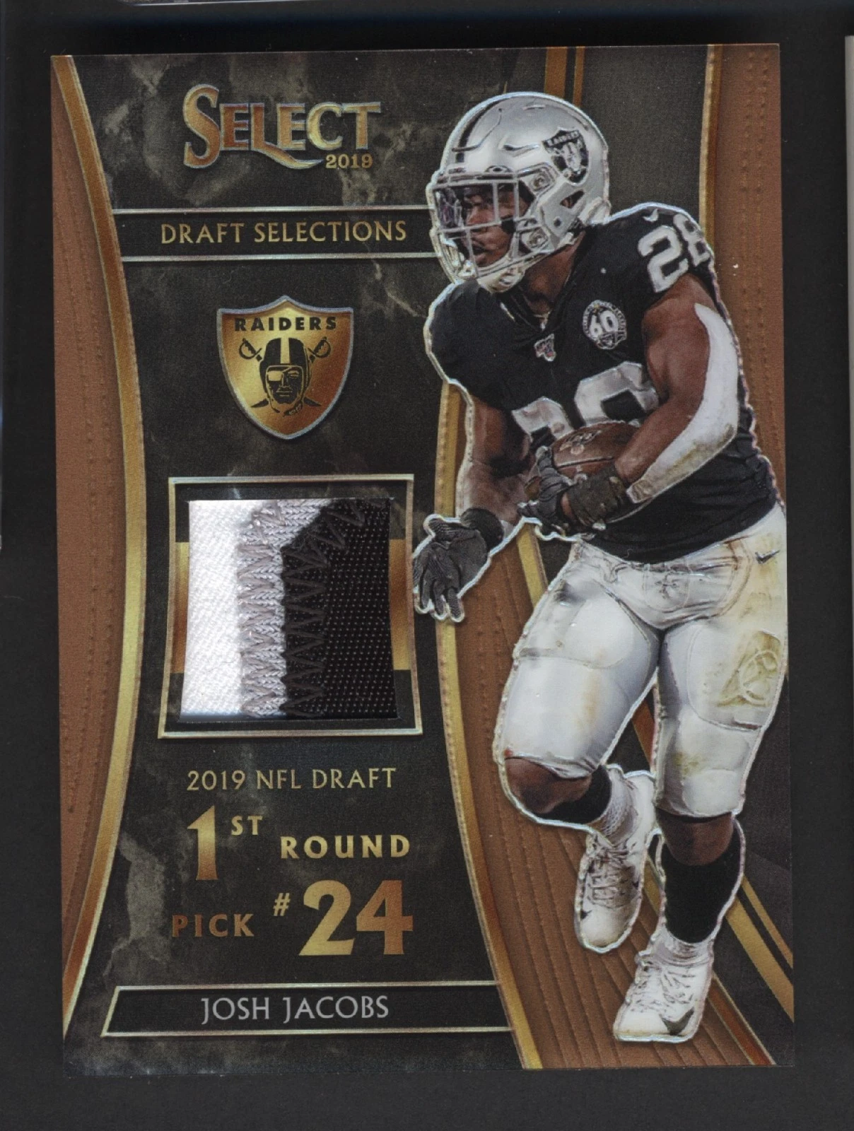 Josh Jacobs Panini Select Draft Selections Memorabilia Prizm #DS6 Base