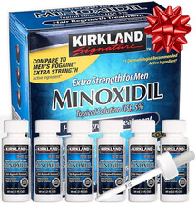 Extra Strength Minoxidil Liquid for Men - 5 Hair Regrowth, 6-Month Supply