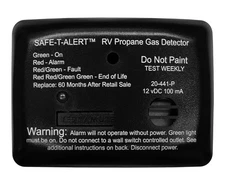 Safe T Alert 20-441-P-BL Mini Hard-Wired Propane/LP Gas Alarm 12V Black  NEW