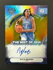 2025-26 Bowman Best U #BA-NR Nyla Brooks Gold Refractor Auto /50 North Carolina