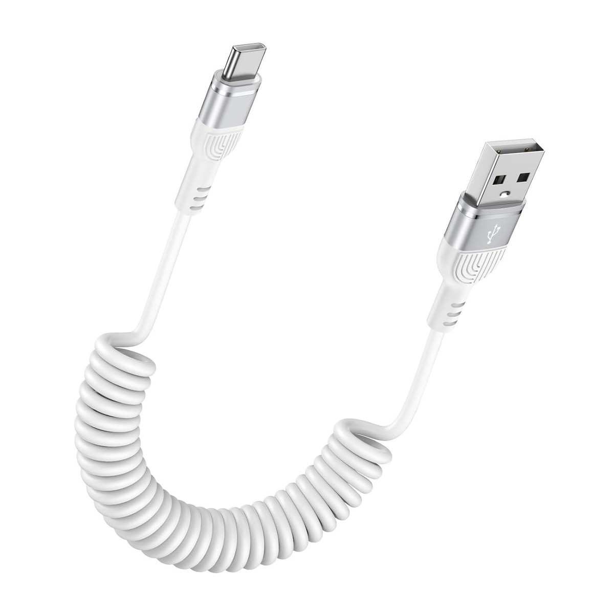 USB C iPhone 17 Pro Coiled Car Charger Cord i Phone 17 Pro Max