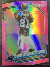 Raghib Rocket Ismail -2025 Panini Prizm -Pink Prizm Refractor #86 -Panthers