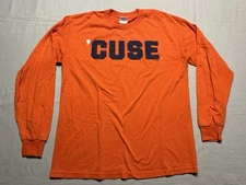 Syracuse Orange ‘CUSE Men's T-Shirt Long Sleeve Gildan ACC NCAA Orange Medium