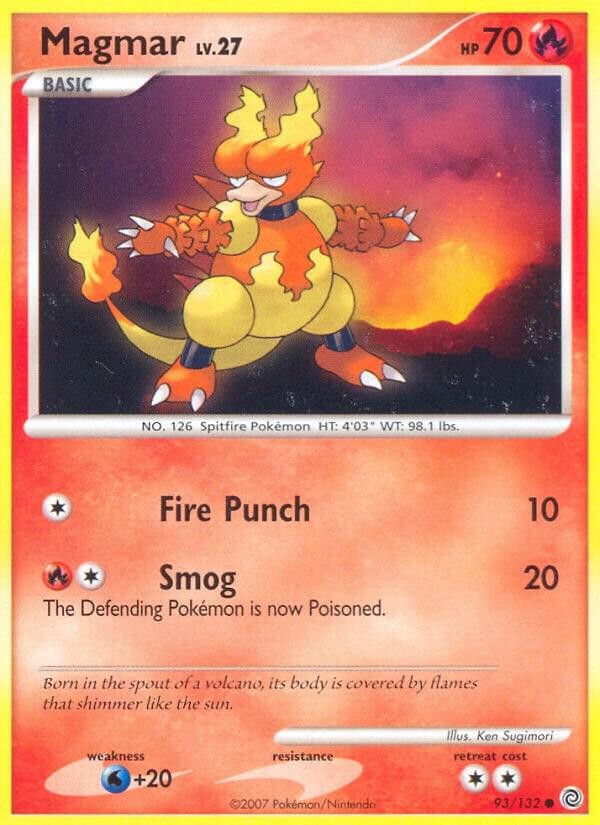 Pokémon TCG Magmar Secret Wonders 93/132 Common NM/M Fire Spitfire