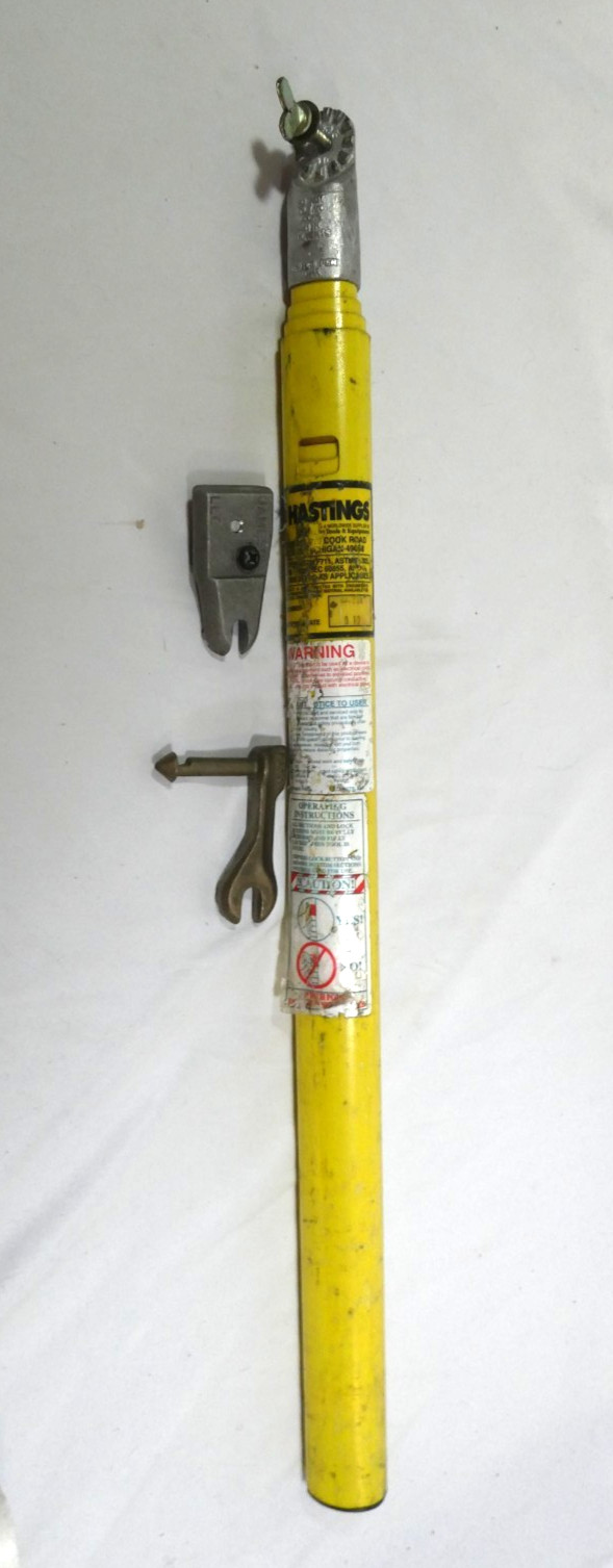 Hastings HV-208 Telescopic Hotstick Expired Fiberglass W/ Blade Adapter 28"-8'