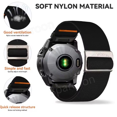 QuickFit Nylon Strap Watch Band For Garmin Fenix E 8 7 7X 6 6X Pro 5 5X Plus 3HR - Picture 6 of 26