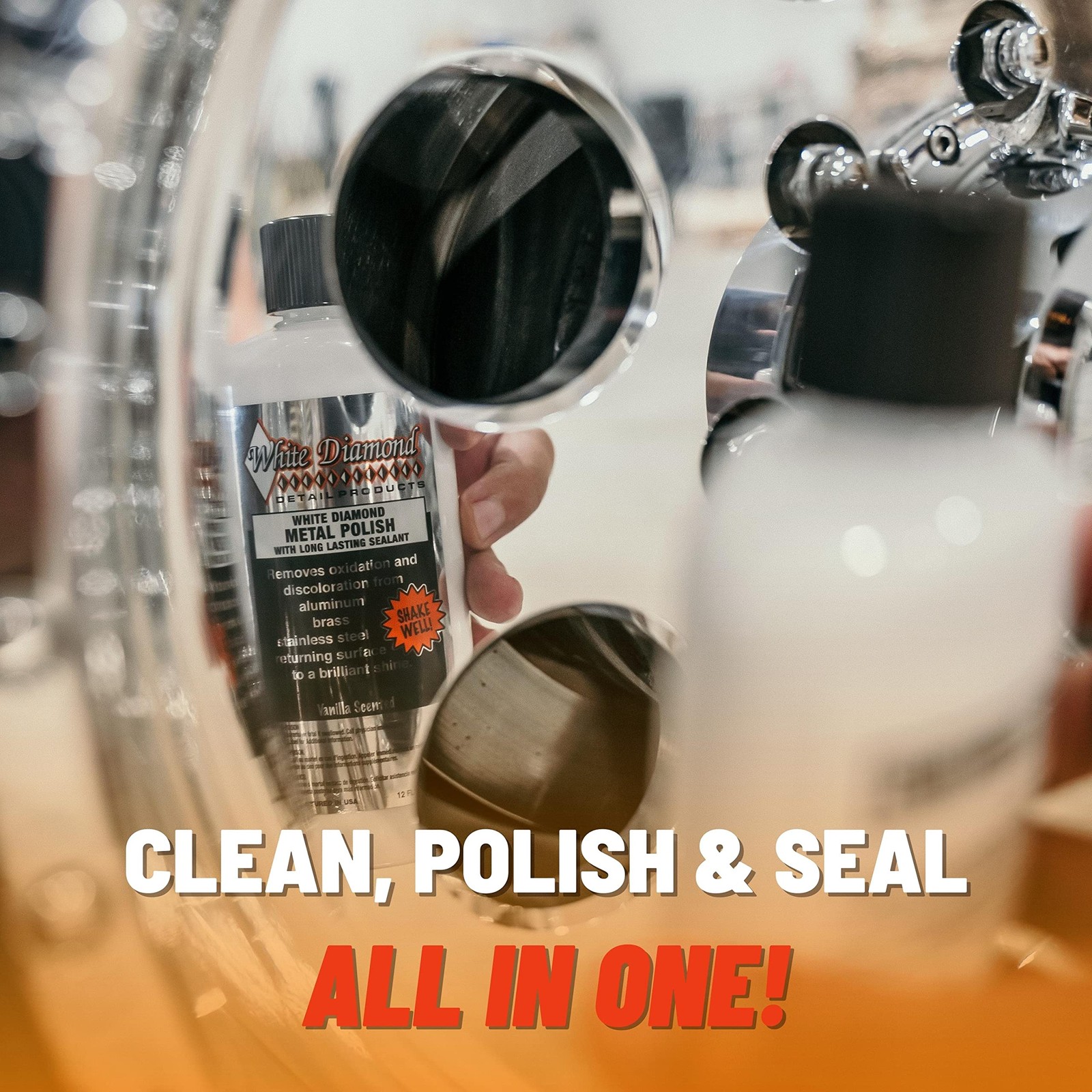 Metal Polish with Long Lasting Sealant, 12 fl oz is a Cleaner, Polisher and p...