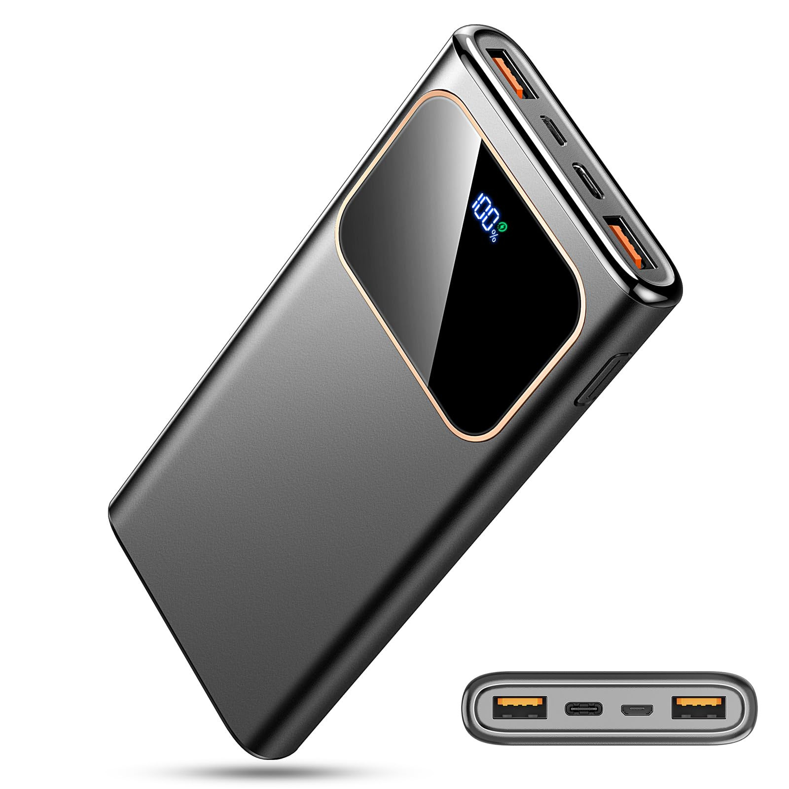 Portable 10000mAh 22.5W Fast Charging Power Bank with USB-C-image
