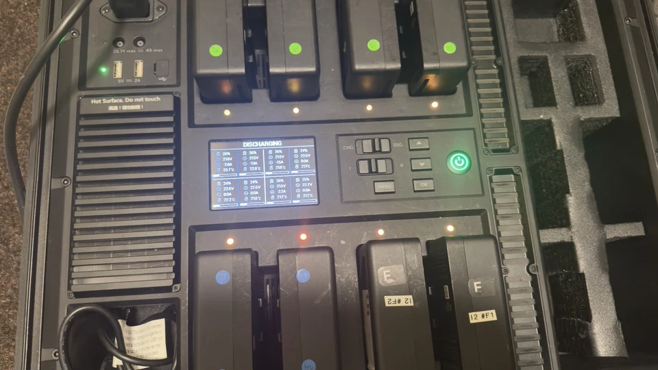 DJI TB 50 battery charging station  with five pairs of batteries - Image 1 of 4