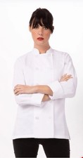 Chef Works LeMans Women's Chef Coat Jacket - White - Small