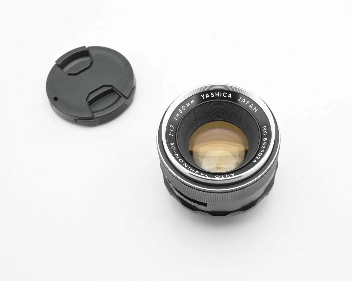Yashica Camera Lenses 50mm Focal f/1.7 Maximum Aperture for sale