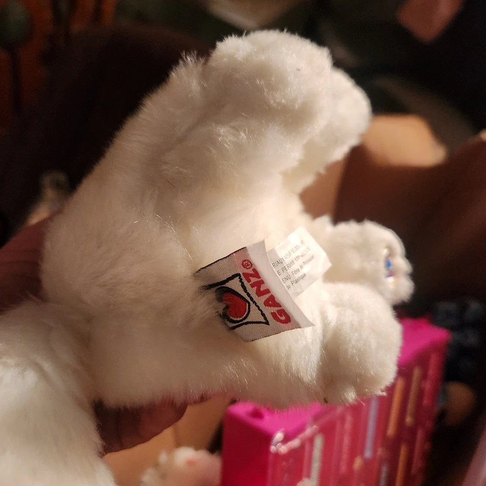 2 GANZ Lil Kinz Stuffed Persian Cat Plush Animal White NO CODE Kitty Cuddly Toy  - Image 4 of 4