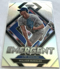 2022 Panini Prizm Baseball Walker Buehler Los Angeles Dodgers Emergent Silver