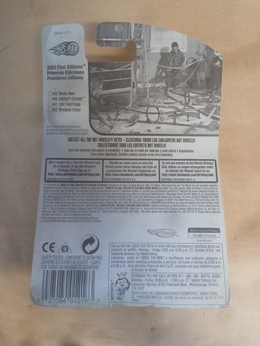 Hot Wheels 1941 Ford Pickup, Yellow; 2003 First Editions Series 41/42, #053 - Picture 2 of 3