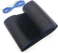 38cm15 Inch Leather Steering Wheel Cover Stitch On Wrap