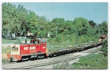 Rock Island Railroad EMD NW-2 Unit 4905 Blue Island Illinois Postcard