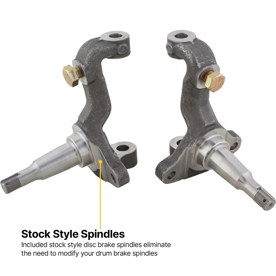 Speedway Motors Deluxe 1964-74 GM Car Front Spindle and Disc Brake Kit - Image 3 of 4