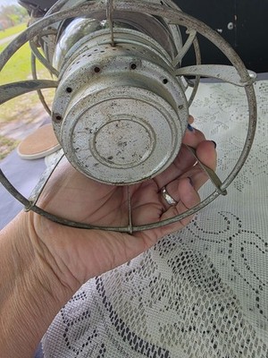 Dressel Arlington NJ Railroad Lantern Clear Glass Globe Train Lamp