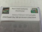 Vintage Danica Patrick #10 Go Daddy Race Used Authenic Sheetmetal 3/16/2014 — photo 2