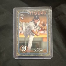 Topps 2024 Series 1 Reese Olson Detroit Tigers #308 Memorial Day Camo /25 Rookie