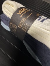 New Mens VANS Designer Skater 3 Pack LOGO Sport Active Low Ankle Cut Socks Mixed