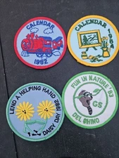 GSA Girls Scouts Of America Patches Vintage Set-4 New